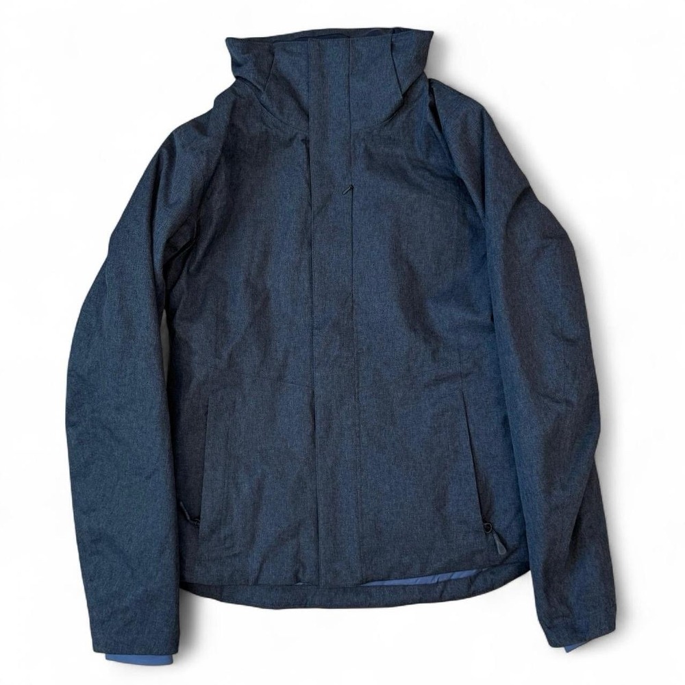 The North Face Powdance Blue Full Zip Jacket Woman's Size Small Quilted Lining